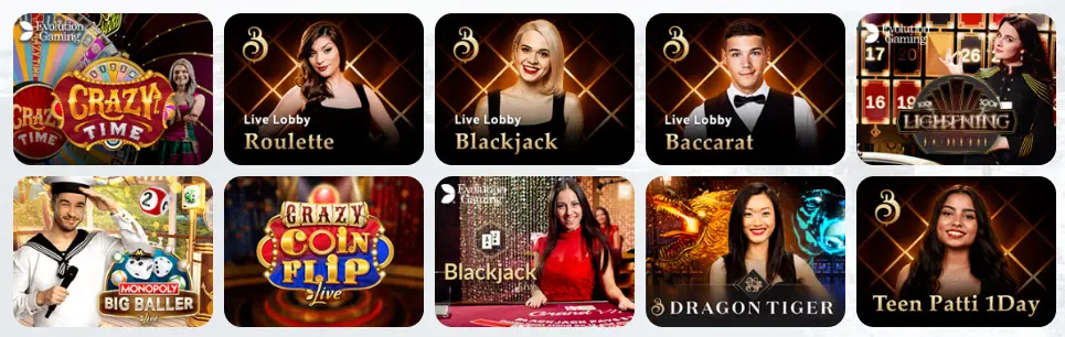 Jeux de casino en direct WONACO CASINO