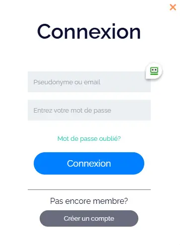 Connexion des membres du WONACO CASINO