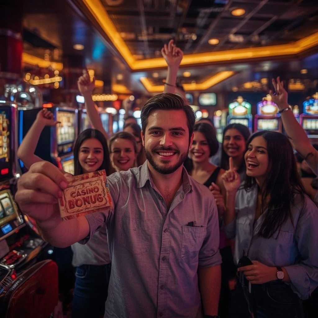 personne tenant un bonus WONACO CASINO