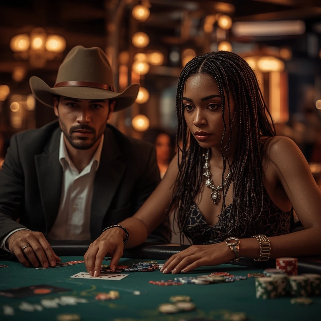 photo de deux joueurs de poker WONACO CASINO