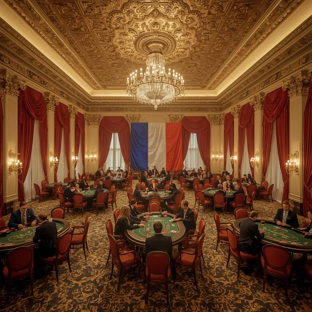 Le casino et le drapeau français WONACO CASINO